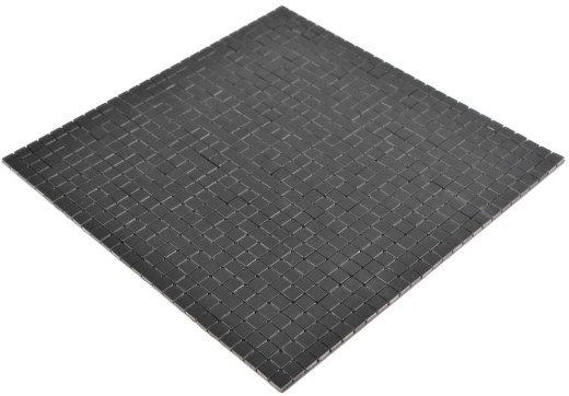 autoadhesivo metal look aluminio negro mate/brillante cepillado azulejo backsplash pared cocina MOS200-L1B