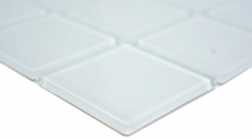 Mosaico de vidrio blanco tinte verde mosaico azulejo pared azulejo backsplash cocina ducha baño MOS78-0101_f