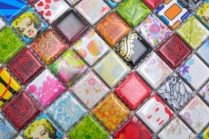 Muestra de mano colorido mosaico azulejo retro vintage POP UP Marilyn Monroe cerámica MOS18D-1605_m