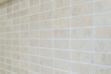 Muestra de mano mosaico azulejo cerámica varillas aspecto piedra luz beige azulejo backsplash cocina MOS24-STSO45_m