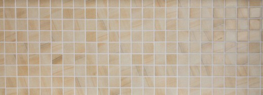 Muestra de mano mosaico azulejo piedra natural aspecto beige estructura baño azulejo backsplash MOS16-AISO98_m