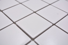 Muestra de mano mosaico azulejo cerámica blanco mate azulejo espejo baño pared MOS16B-0111_m