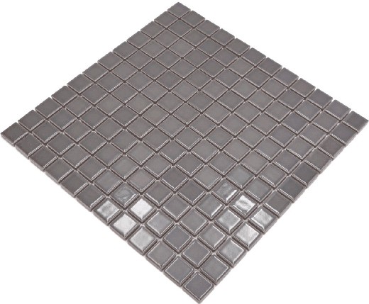 Muestra de mano mosaico azulejo cerámica metal gris cocina splashback BAD MOS18D-0204_m