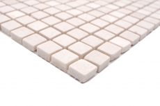 Muestra de mano mosaico azulejo mármol piedra natural blanco Botticino Anticato MOS38-0104_m