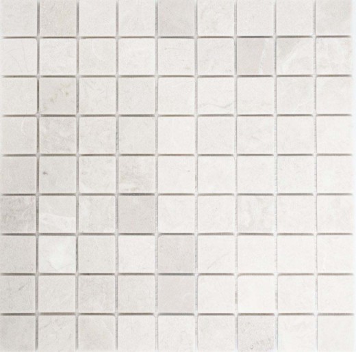 Muestra de mano mosaico azulejo mármol piedra natural blanco Botticino Anticato MOS42-0104_m