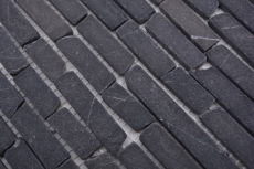 Muestra de mano mosaico azulejo mármol piedra natural negro Ladrillo Nero Marquina MOS40-0125_m