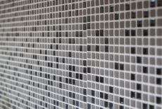Muestrario de mano mosaico ECO Reciclaje GLAS Esmalte vidrio gris-marrón mate MOS140-05G_m