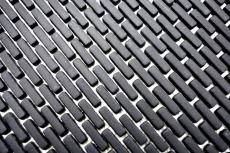 Muestra de mano mosaico ECO Reciclaje GLAS Ladrillo Esmalte negro mate MOS140-B21B_m