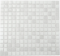 Muestra de mano mosaico azulejo vidrio blanco pared azulejo baño azulejo ducha splashback azulejo espejo MOS52-0103_m
