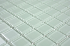 Muestra de mano mosaico azulejo Mosaico de vidrio translúcido Cristal verde claro BAÑO WC Cocina PARED MOS63-0107_m