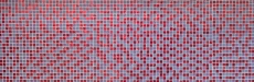 Muestra de mano mosaico azulejo translúcido rojo rosa blanco mosaico de vidrio Cristal Resina rojo rosa blanco mate MOS92-0911_m