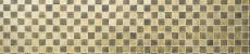 Muestra de mano azulejo mosaico Azulejo backsplash Oro translúcido Mosaico de vidrio Cristal Resina Óptica oro MOS88-8OP7_m