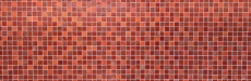 Muestra de mano mosaico azulejo Azulejo espejo translúcido rojo Mosaico de vidrio Cristal Resina rojo estructura MOS83-CB30_m