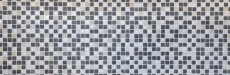 Muestra de mano mosaico azulejo translúcido gris negro mosaico de vidrio Cristal Resina gris negro plata MOS83-0226_m