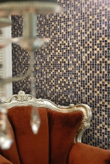 Muestra de mano mosaico azulejo azulejo backsplash resina cobre negro resina piedra cobre negro MOS92-0301_m