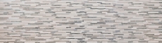 Muestra de mano mosaico azulejo azulejo backsplash translúcido acero inoxidable blanco madera compuesto vidrio mosaico cristal piedra acero madera blanco MOS86-SV85_m