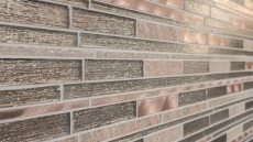 Muestra de mano mosaico azulejo espejo translúcido aluminio beige cobre compuesto vidrio mosaico Crystal piedra aluminio beige cobre MOS49-GV74_m
