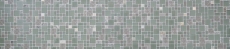 Muestra de mano mosaico azulejo azulejo backsplash gris translúcido combinación mosaico de vidrio Crystal piedra claro gris mate MOS88-MC669_m