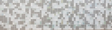 Muestra de mano mosaico azulejo Azulejo backsplash translúcido blanco gris combinación mosaico de vidrio Cristal piedra blanco gris blanco mate MOS88-MC659_m