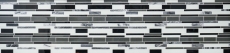 Muestra de mano mosaico azulejo azulejo backsplash translúcido gris negro compuesto vidrio mosaico Crystal piedra claro gris negro MOS67-GV34_m