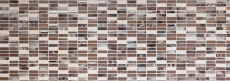 Muestra de mano mosaico azulejo espejo translúcido marrón plata rectángulo vidrio mosaico cristal piedra marrón MOS87-SM78_m