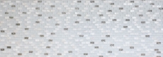 Muestra de mano mosaico azulejo azulejo backsplash translúcido blanco ladrillo vidrio mosaico cristal piedra concha blanco MOS87-B01S_m