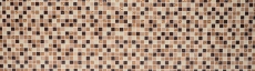 Muestra de mano mosaico azulejo Azulejo backsplash Translúcido beige marrón Mosaico de vidrio Piedra de cristal beige marrón MOS92-1206_m
