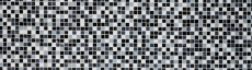 Muestra de mano mosaico azulejo Azulejo backsplash autoadhesivo Translúcido blanco gris negro Mosaico de vidrio Cristal gris negro blanco paño MOS200-4CM28_m