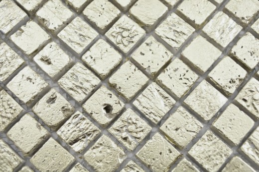 Muestra de mano mosaico piedra resina oro pared azulejo backsplash cocina baño MOS88-0707_m