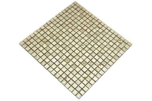Muestra de mano mosaico piedra resina oro pared azulejo backsplash cocina baño MOS88-0707_m