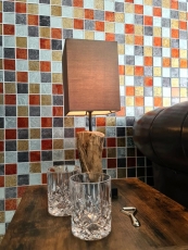 Muestra de mano transparente cristal mosaico oro plata negro rojo estructura pared azulejo espejo cocina baño MOS73-71739_m