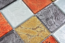 Muestra de mano transparente cristal mosaico oro plata negro rojo estructura pared azulejo espejo cocina baño MOS73-71739_m