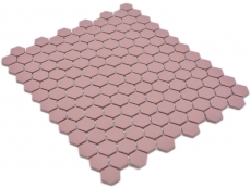 Muestra de mano cerámica mosaico hexágono clinker rojo R10B plato de ducha azulejo suelo mosaico azulejo cocina baño MOS11H-0900-R10_m