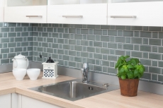 Metro Subway azulejos de mosaico de cerámica azulejo backsplash pared de la cocina gasolina MOS26WM-0218_f | 10 esteras de mosaico