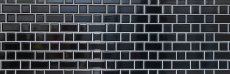 Metro Subway azulejos de mosaico de cerámica negro azulejo backsplash cocina MOS26WM-0301_f | 10 esteras de mosaico