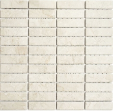 Mosaico de azulejos de cerámica barras de piedra mirada luz beige azulejos backsplash cocina MOS24-STSO45_f | 10 esteras de mosaico