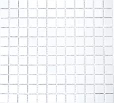 Mosaico de cerámica BLANCO GLOSSY pared azulejo backsplash cocina backsplash MOS18-0102_f