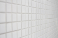 Mosaico de cerámica BLANCO GLOSSY pared azulejo backsplash cocina backsplash MOS18-0102_f