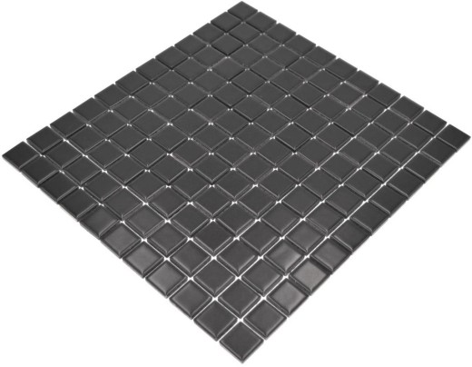 Mosaico de cerámica BLACK MATT backsplash pared azulejos cocina MOS18-0311_f