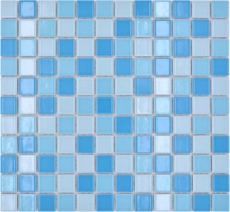 Piscina mosaico mosaico azulejo de cerámica azul mezcla brillante BAD pared de la ducha MOS18-0406_f