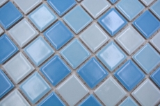 Piscina mosaico mosaico azulejo de cerámica azul mezcla brillante BAD pared de la ducha MOS18-0406_f