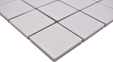 Azulejo de mosaico de cerámica blanco mate azulejo espejo pared del baño MOS16B-0111_f
