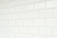 Mosaico cerámica ladrillo blanco mate revestimiento bañera MOS24-03WM_f