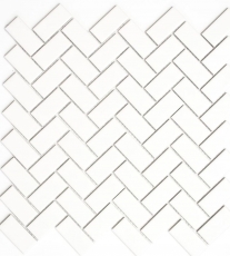 Mosaico cerámico espiga blanco mate revestimiento bañera MOS24-CHB05WM_f