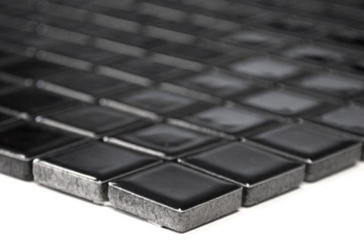 Mosaico de azulejos NOCHE NEGRO GLOSSY cocina splashback MOS18D-0301_f