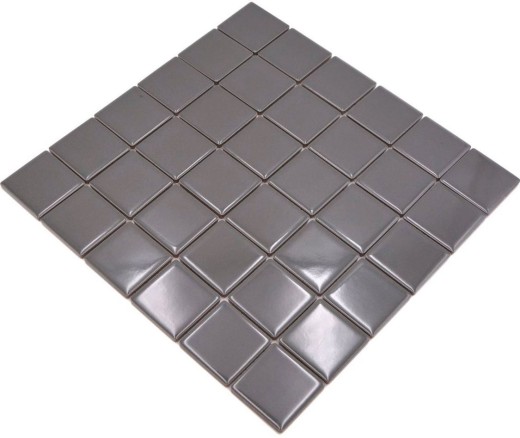 Mosaico de azulejos de cerámica de metal gris brillante azulejo backsplash pared de la cocina MOS16B-0204_f