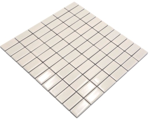 Mosaico de azulejos de cerámica barras de color beige brillante azulejo WC azulejo del baño MOS24D-1902_f