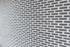 Mosaico de azulejos ECO GLAS Ladrillo Esmalte negro mate MOS140-B21B_f | 10 esteras de mosaico