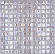 Mosaico de azulejos ECO GLAS café metálico 3DF MOS350-24_f | 10 esteras de mosaico