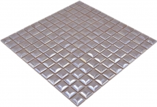Mosaico de azulejos ECO GLAS café metálico 3DF MOS350-24_f | 10 esteras de mosaico